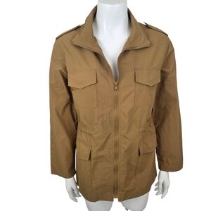 Ese O Ese Lightweight Field Coat Chore Coat Utility Jacket Womens Small Brown